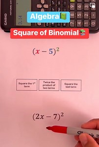 17K views · 970 reactions | Algebra: Square of Binomial #mathematics | Prof Math Wizard | Facebook