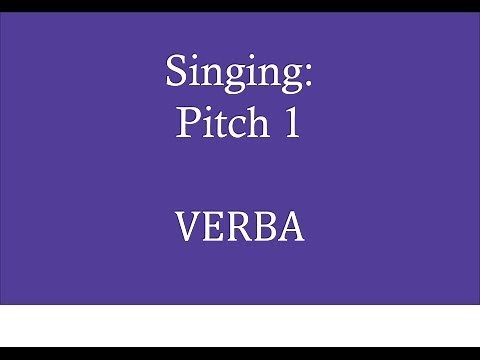 Singing: Pitching exercise 1