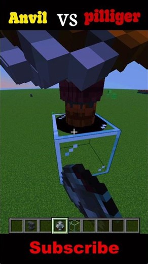 Minecraft 1000 pillager vs 1 anvil| #minecraftshorts