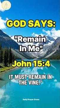 No Branch Can Bear Fruit By Itself #dailyprayer #shortprayer #godmessage #holyspirit #healing