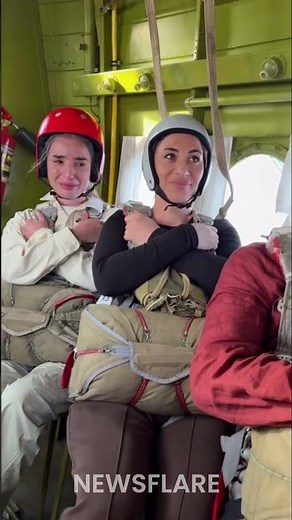 First EVER parachute jump 🪂🔥 #adventure #skydiving #epic