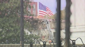 Demolition of White House east wing sparks outrage over Trump ballroom