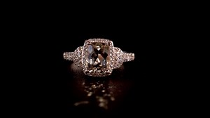 Watch SHOP LC Silver Rose Gold Plated Morganite White Zircon Ring on Amazon Live