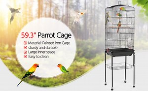 Watch Yaheetech 59.3'' Parakeet Bird Cage with Stand on Amazon Live