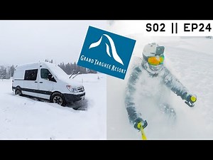 POWDER day at GRAND TARGHEE | vanlife wyoming