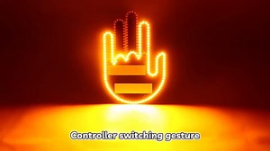 glo Hand, glohand, Road Mate Finger, Road Mate Hand Signal, Finger Flickering Light for Car, Finger Flicker Light LED Car, Funny Car LED Finger Lights with Remote Control(Men)