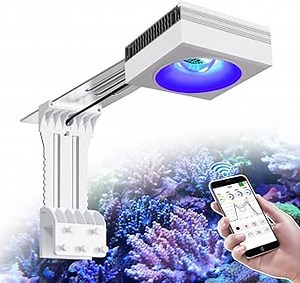 PopBloom RL90 Reef Aquarium Fish Tank LED Lighting Full Spectrum LED Aquarium Lighting 24" for Saltwater Reef Coral Tank, Marine Fish Coral SPS LPS Growth (Saltwater Version)