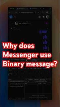 Why does Messenger use Binary message? 🧐 #messenger #websocket #coding #realtime #trending