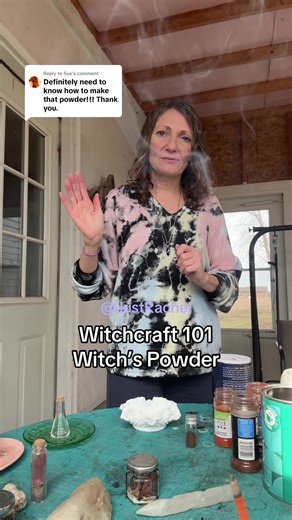 Replying to @Sue witchcraft 101 Witch’s powder. #spells #witchtok #witchtip #witchcraft #witch