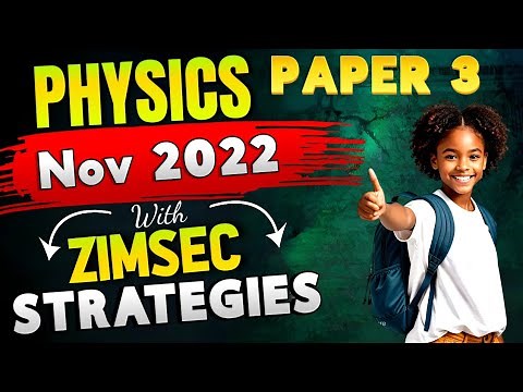 ZIMSEC Olevel Physics Practical Paper 3 November 2022 Breakdown