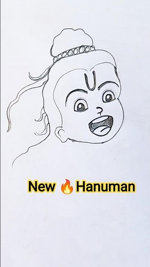 Hanuman Drawing 🧡🚩#jaihanuman #jaishreeram #hanuman #shorts #drawing#trending
