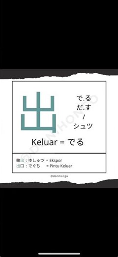 Kanji N5 Bab 9 #kanji #n5 #learningjapanese #studyjapanese #belajarbahasajepang #bahasajepang