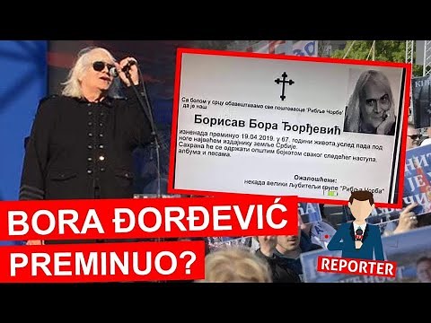 Iznenada PREMINUO Bora Đorđević (Riblja Čorba, Bora Čorba) umrlica se pojavila svuda!
