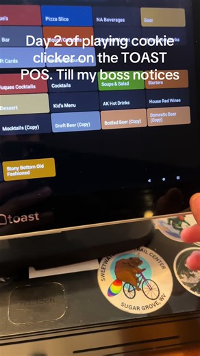 Day 2 of playing cookie clicker until my boss notices #cookieclicker #toast