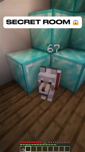 Secret room in Minecraft! 😱 #shorts #minecraft