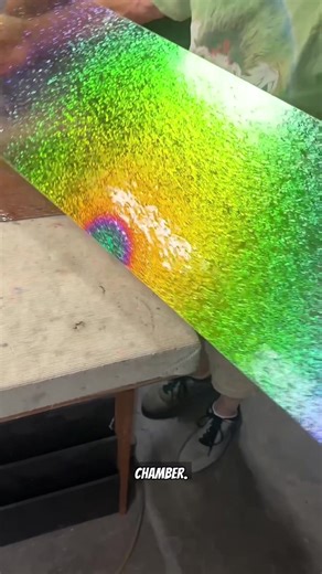 Unique Dichroic Glass Kitchen Cabinets