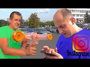 КОЛЯ ПОДСТАВИЛ БРАТА В ИНСТАГРАМЕ. НЕРФ БИТВА. НЕРФ БРОС ШОУ.