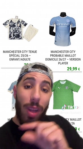 Nouveaux maillots de City pour 2026/2027