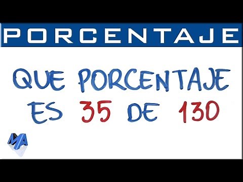 Que porcentaje es un número de otro