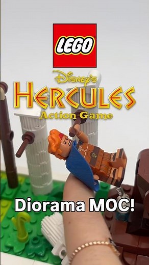 LEGO Disney Hercules 1997 Action Game diorama MOC ⚡️🥤#legomoc #hercules
