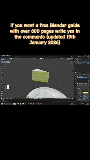 Modeling and texturing a 3D cake in Blender p11 #blender3d #blender