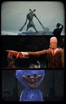 Siren head vs Slender man vs Huggy Wuggy!