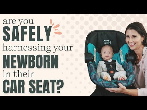Proper Position of Infant Car Seat Harness for a Newborn