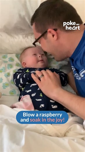 40K views · 319 reactions | Blowing raspberries, making memories. #LaughOutLoud #BabyBliss #DadFun | The Daily Heartbeat | Facebook