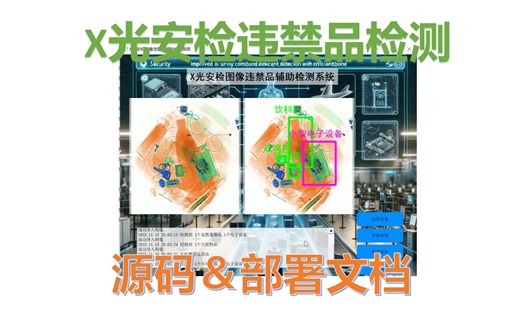 基于EfficientNet-Backbone改进YOLOv7的X光安检违禁品检测预警系统