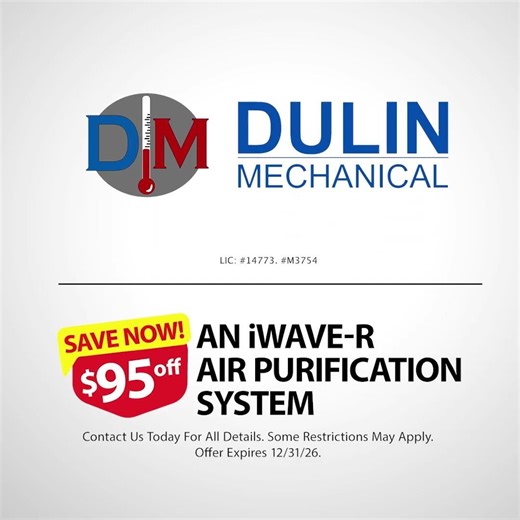 Dulin Mechanical Services Inc - $95 Off an iWave-R Air Purification System