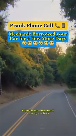 Mechanic borrowed your car for few days funny prank call 🤣🤣🤣 #phonecall #comedy #prankster | Prank Call Circus