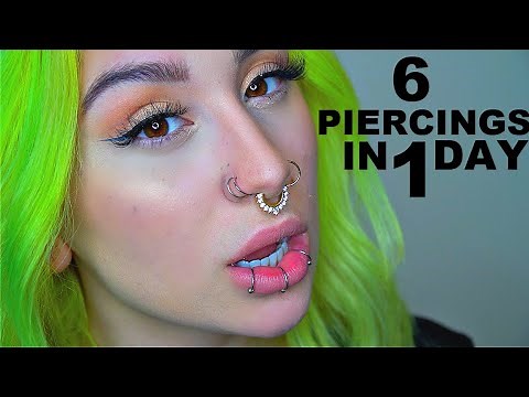 GETTING 6 PIERCINGS IN 1 DAY *SORRY MOM 0_0*