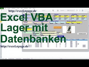 470 Lager Programm mit Datenbanken in Excel VBA selber erstellen