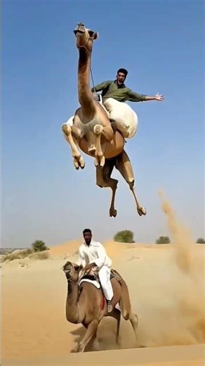 Camel Race in the Desert | Powerful Camels Running at Full Speed 🐪🏜️