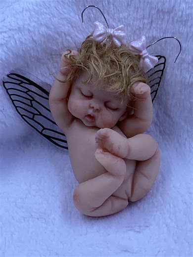 OOAK Polymer Clay Baby Girl Fairy Fae Elf Elfin Art Doll Sculpt by ~RAE~ - Etsy