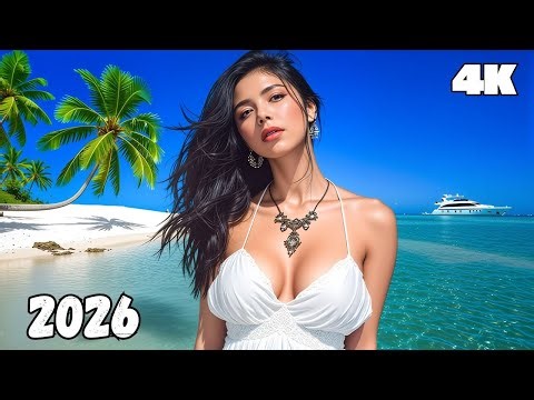 Soothing Tropical Music 🌺 Beach Chill Mix for Stress Relief 4K UHD 2026 | Deep Tropical Music