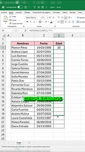 Como calcular la edad en Excel fácil y rápido #Excel #tutorial #office #yerrihz | Yerrihz