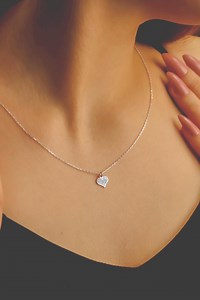 Personalized Fingerprint Heart Necklace: Sterling Silver Memorial Jewelry - Etsy