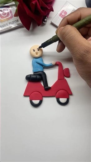 How To Make Fondant Man With Scooter 🛵 | Fondant Figure | Suger figure @fondantcakes9292