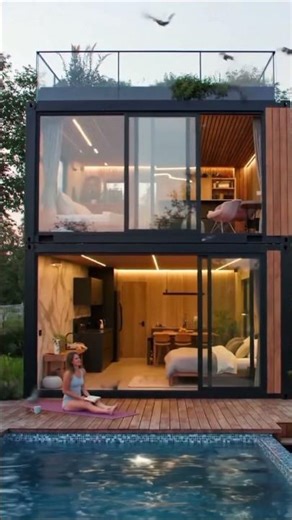This Container Home Will Blow Your Mind | Eco-Luxury at Its Best #LuxuryContainerHouse #ModernLiving