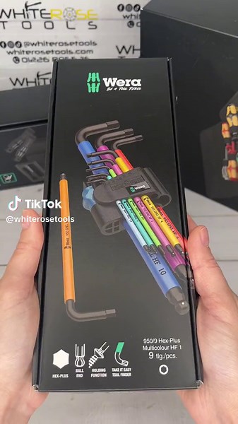 Upgrade Your Toolkit with the Wera Hex Key Set 950/9 Hex Plus Multicolour HF 1