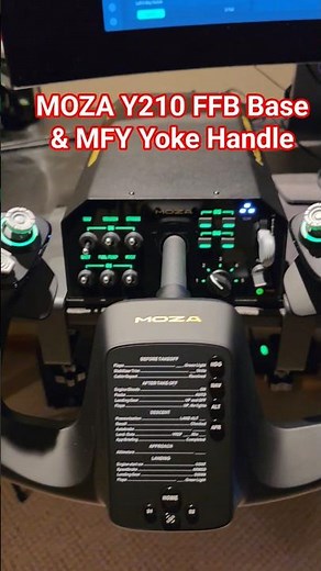 MOZA Y210 Force Feedback Base + MFY Yoke Handle | This Yoke Feels NEXT LEVEL! #simulation #hardware