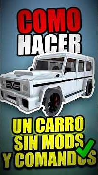 🚗 How to Make a Functional Car in Minecraft WITHOUT Mods or Commands 🌟 [Easy and Fast]