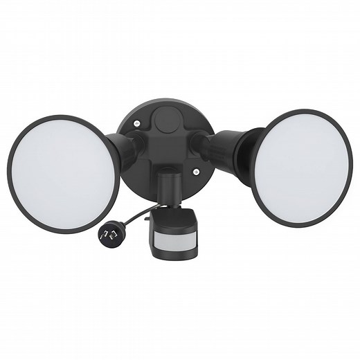 Arlec 30W DIY Twin LED PAR38 Security Flood Light with PIR Motion Sensor