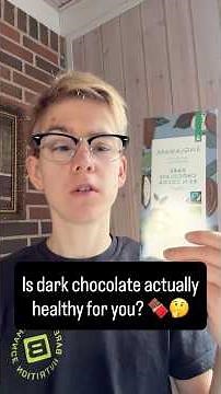 Is dark chocolate actually healthy? 🍫🤔 #nutrition #food #health #diet #chocolate