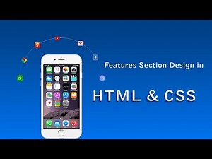 How To Create Website Features Section Using HTML And CSS | HTML Website Tutorial