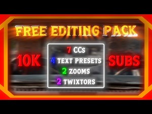 10K SUBSCRIBERS FREE EDITING PACK! | CCs + Text Effects + Zooms + Twixtors | After Effects