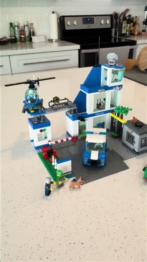 Completed LEGO City police station #LEGOCITY
