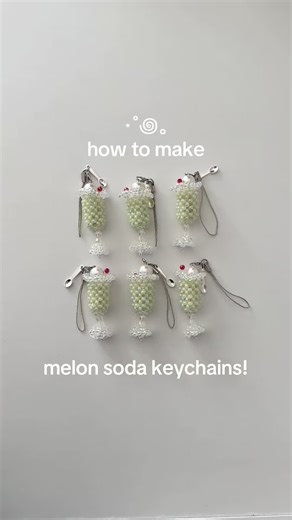 How to Make a Beaded Melon Soda Keychain