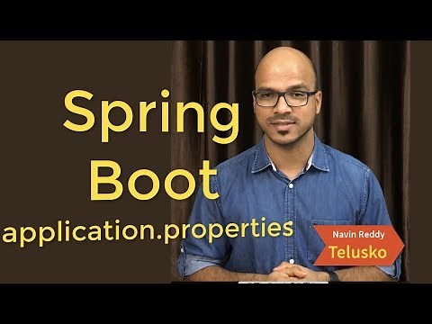 Web App using Spring boot | Application Properties File